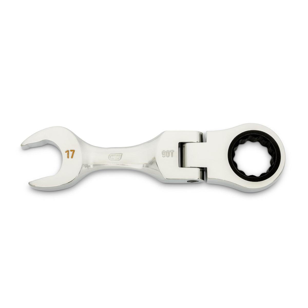 Gearwrench 86867 17mm 90-Tooth 12 Point Stubby Flex Combination Ratcheting Wrench