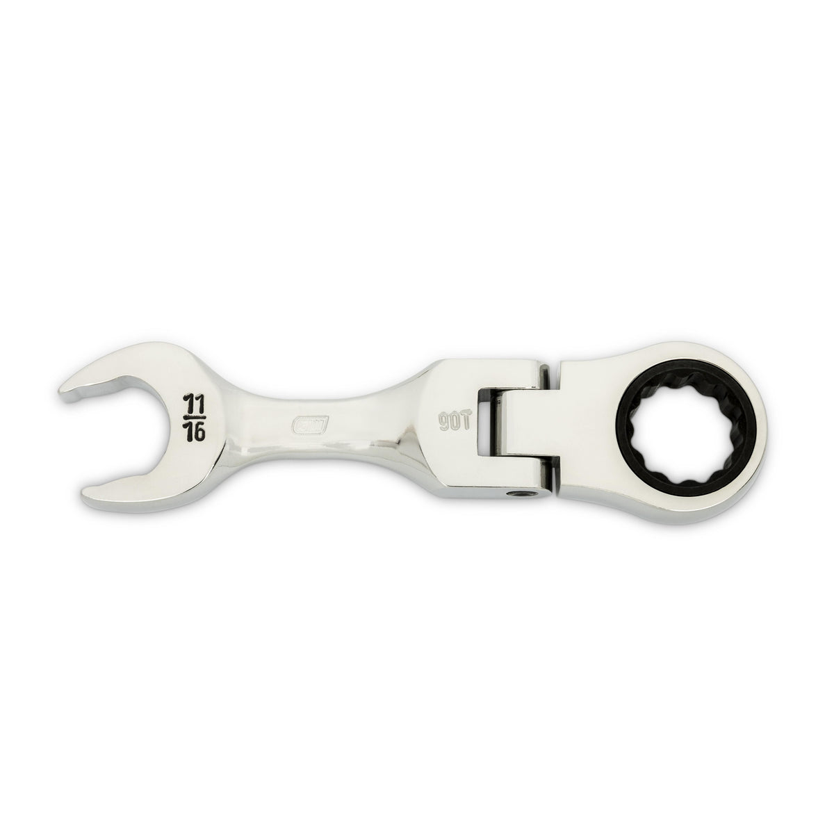 Gearwrench 86876 11/16" 90-Tooth 12 Point Stubby Flex Combination Ratcheting Wrench
