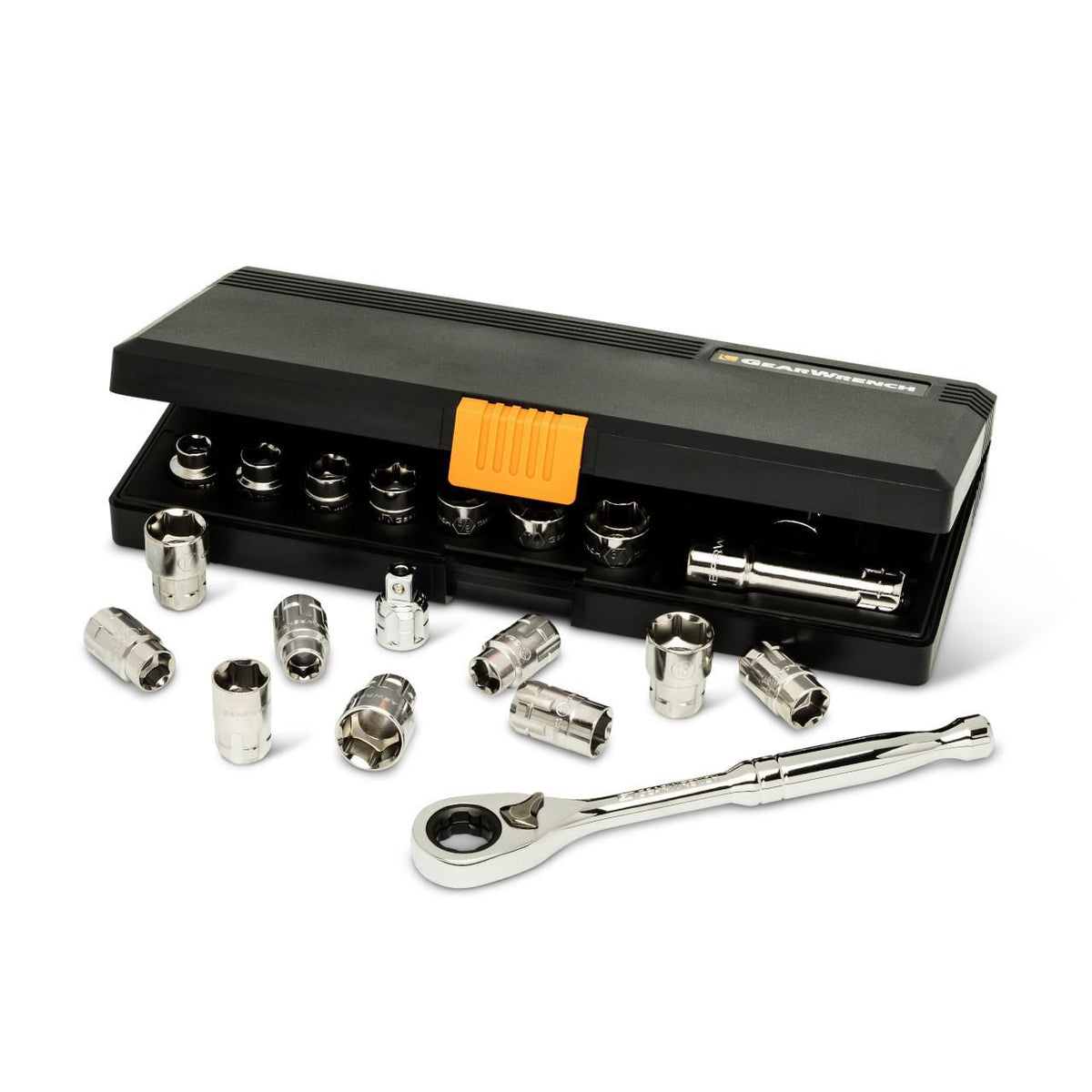 Gearwrench 8921 21 Piece 3/8" Drive Pass-Thru™ 6 Point SAE/Metric Tool Set