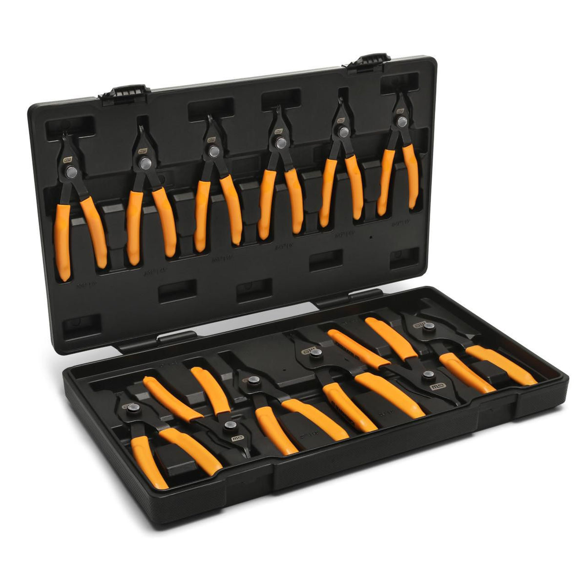 Gearwrench 89710 12 Piece Convertible Push Button Snap Ring Pliers Set