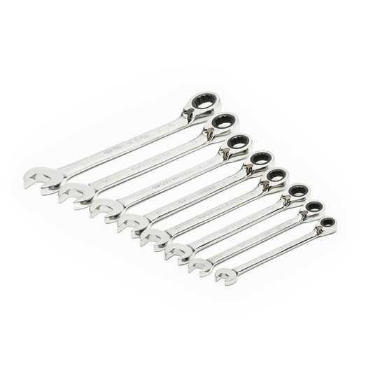 Gearwrench 9543 8 Piece 72-Tooth 12 Point Reversible Ratcheting Combination Metric Wrench Set