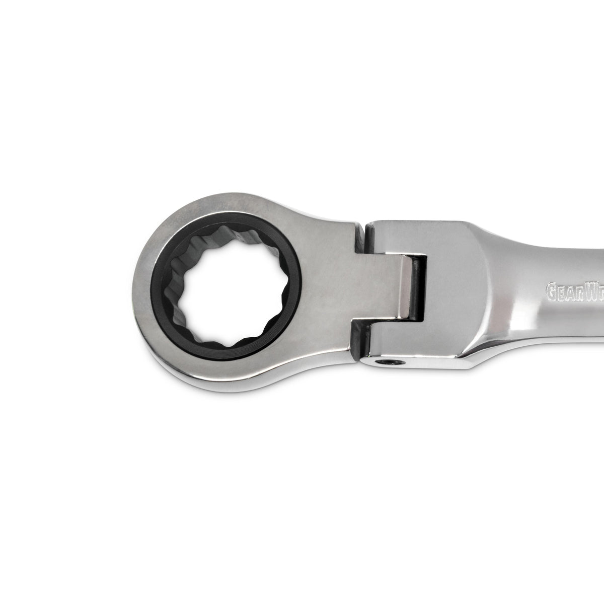 Gearwrench 9570 7 Piece 72-Tooth 12 Point Stubby Flex Head Ratcheting Combination SAE Wrench Set