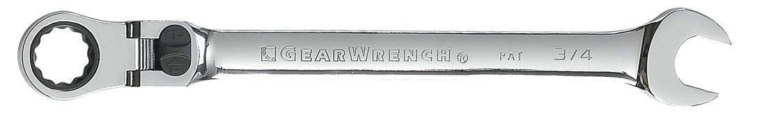 Gearwrench 85141 14 Piece 72-Tooth 12 Point Flex Head Ratcheting Combination SAE/Metric Wrench Set