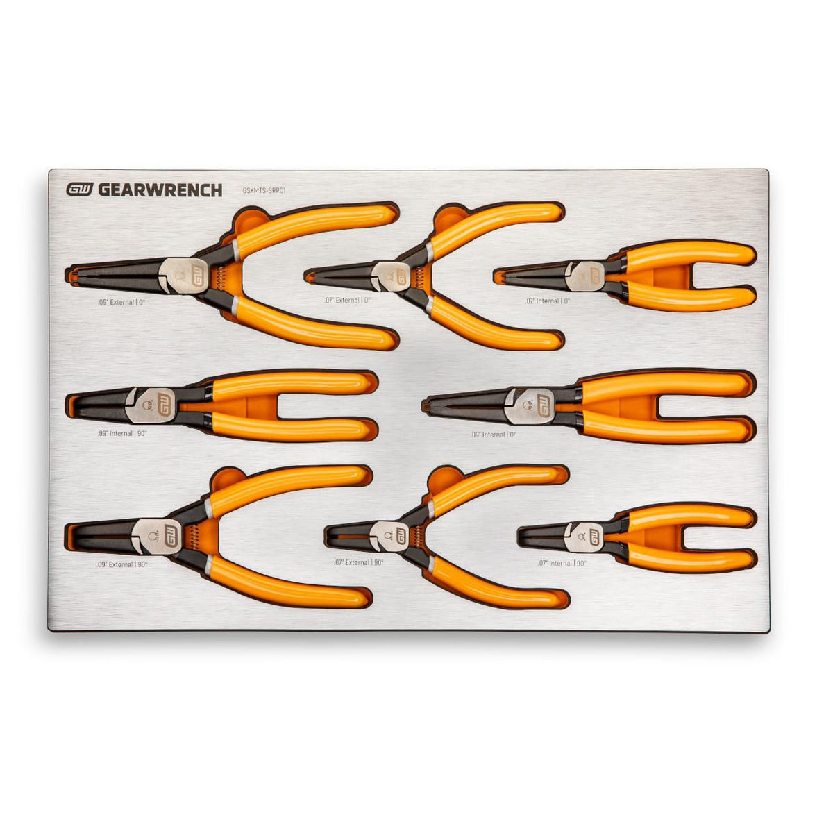 Gearwrench GSXMTSKITC 20 Piece Snap Ring Pliers Sets in Premium Foam Trays