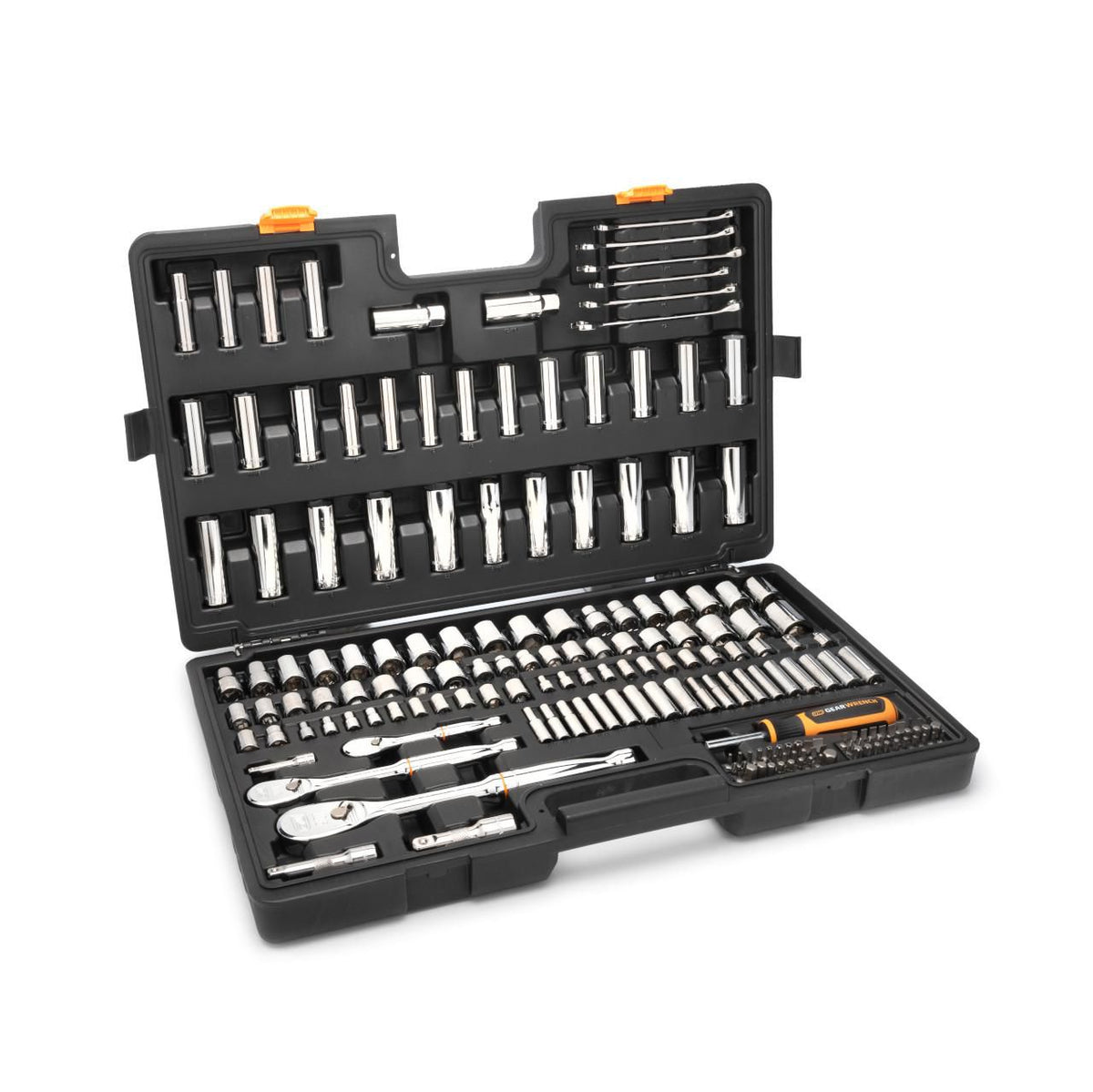 Gearwrench GW90MCBMTS 185 Piece 1/4", 3/8” & 1/2" Drive 90T SAE/Metric Mechanics Hand Tool Set