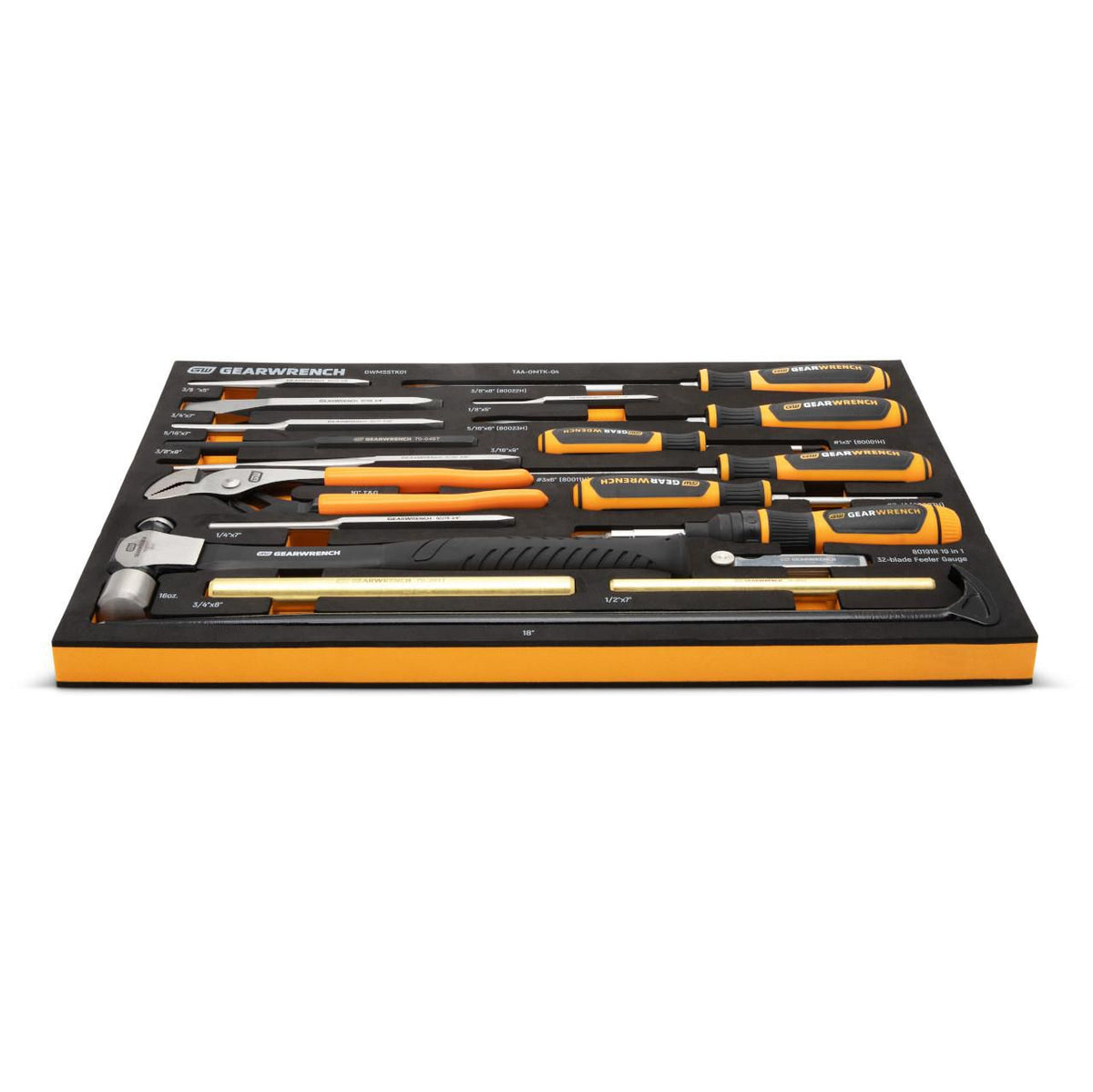 Gearwrench GWMSSTK01 27 Piece Striking Tools & Screwdriver Set in Foam Storage Tray