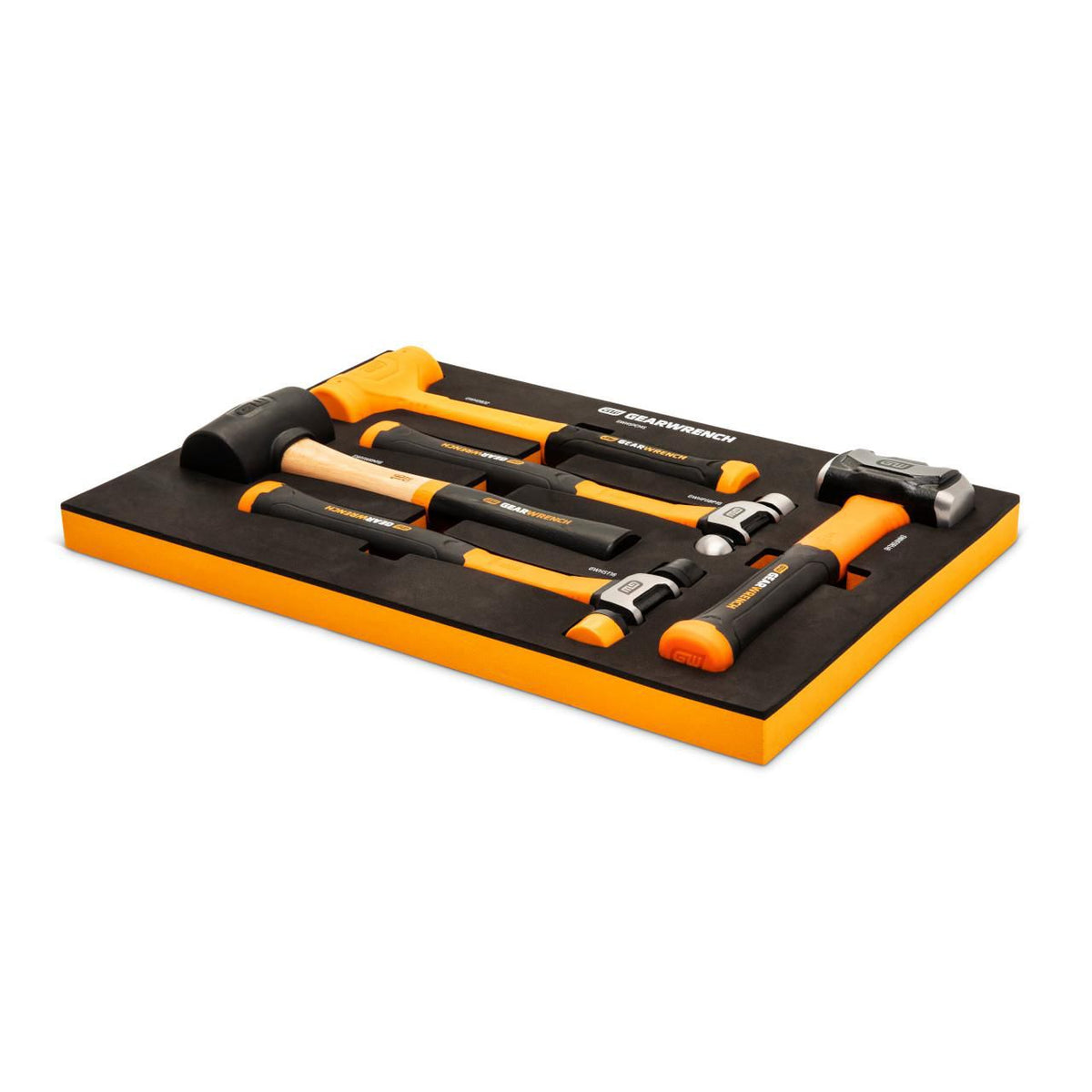 Gearwrench GWH5PCMS 5 Piece Mixed Hammer Set in Foam Storage Tray