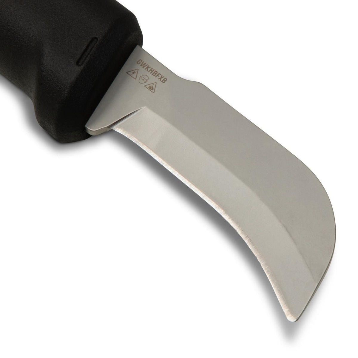 Gearwrench GWKHBFXB Lineman Fixed Blade Hawkbill Knife with Blunt Tip