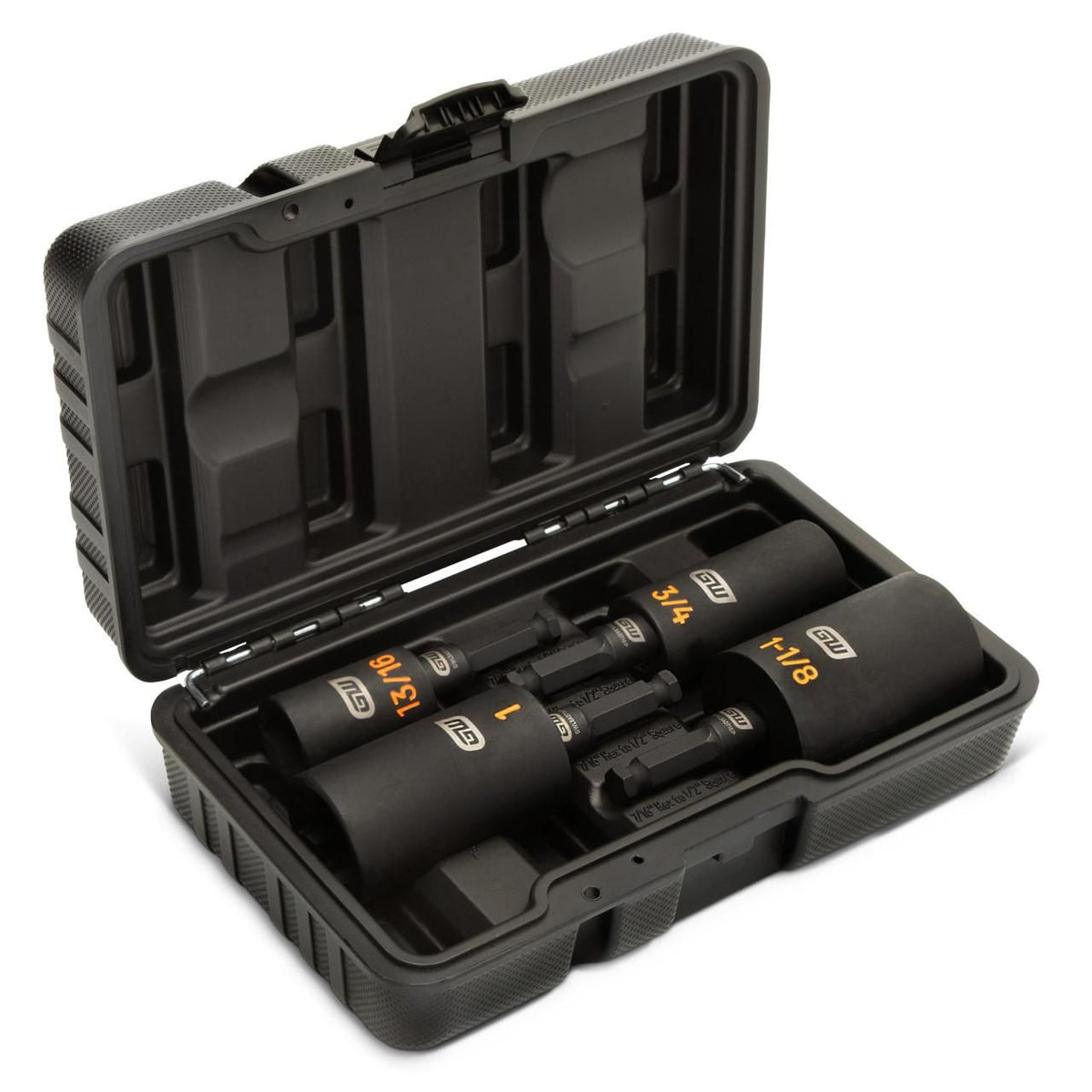 Gearwrench GWLS8PX4 8 Piece 8 Point Lineman Double Square Deep SAE Impact Socket Set