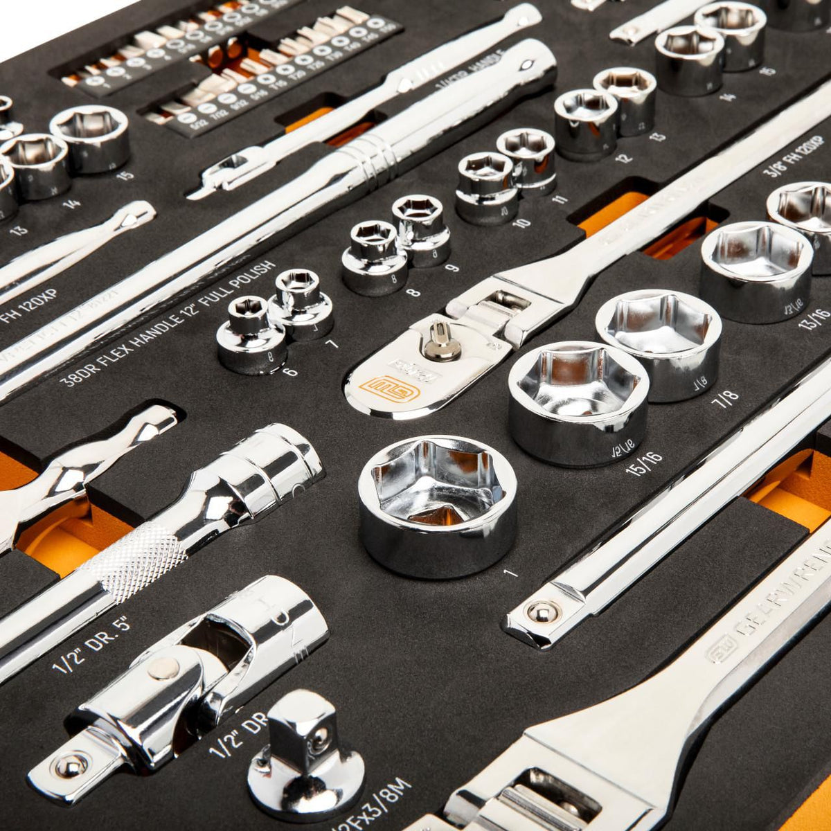 Gearwrench GWMS120CBMTS 89 Piece 1/4", 3/8" & 1/2" Drive 120XP Mechanics Tool Set in Foam Tray