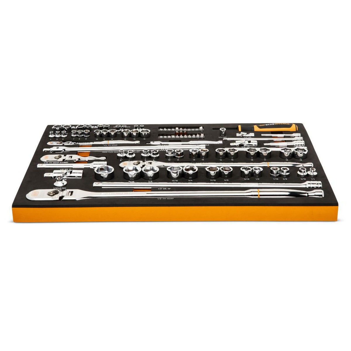 Gearwrench GWMS120CBMTS 89 Piece 1/4", 3/8" & 1/2" Drive 120XP Mechanics Tool Set in Foam Tray