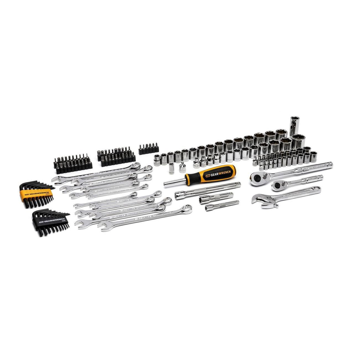 Gearwrench GWPRO138 138 Piece 1/4" & 3/8" Drive 72-Tooth 6 Point Professional Tool Set