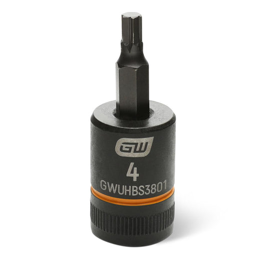 Gearwrench GWUHBS3801 3/8" Drive Impact Bi-directional Hex Bit Socket 4mm