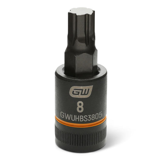 Gearwrench GWUHBS3805 3/8" Drive Impact Bi-directional Hex Bit Socket 8mm