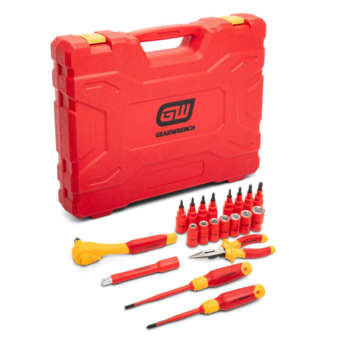 Gearwrench GWVDE20 20 Piece 3/8" Drive VDE Insulated Tool Set