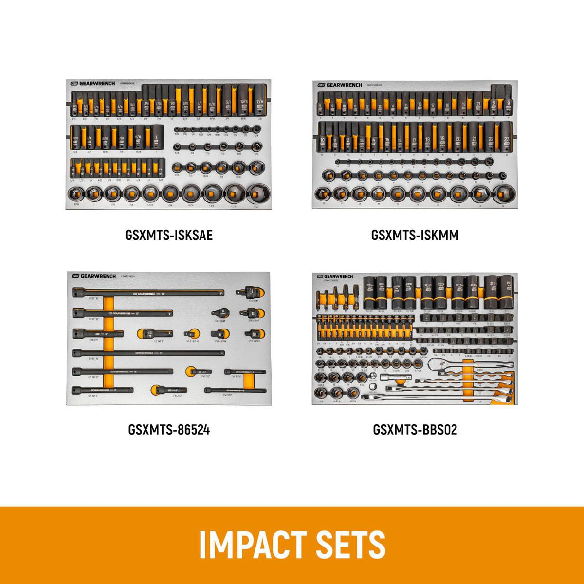Gearwrench MEGAMOD1331 1331 Piece MEGAMOD Master Mechanics Tool Set in Premium Modular Foam Trays With Tool Storage and Shop Equipment