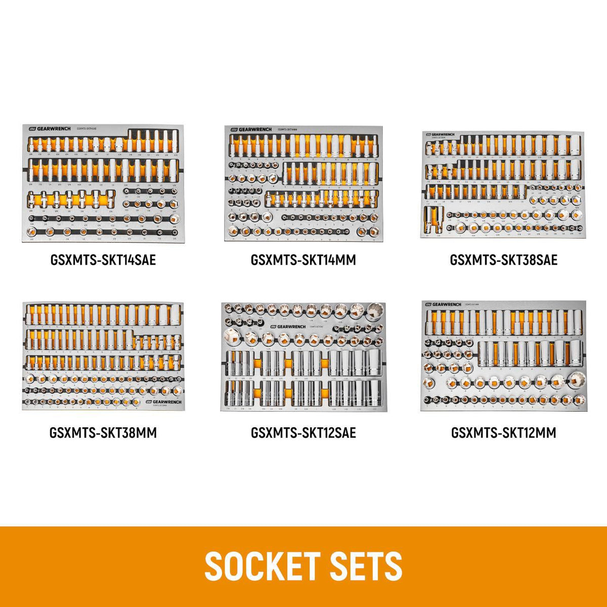 Gearwrench MEGAMOD1331 1331 Piece MEGAMOD Master Mechanics Tool Set in Premium Modular Foam Trays With Tool Storage and Shop Equipment