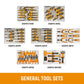 Gearwrench MEGAMOD1331 1331 Piece MEGAMOD Master Mechanics Tool Set in Premium Modular Foam Trays With Tool Storage and Shop Equipment