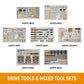 Gearwrench MEGAMOD1858 1858 Piece MEGAMOD Mechanics Tool Set in Premium Modular Foam Trays with Tool Storage & Shop Equipment