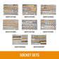 Gearwrench MEGAMOD1858 1858 Piece MEGAMOD Mechanics Tool Set in Premium Modular Foam Trays with Tool Storage & Shop Equipment