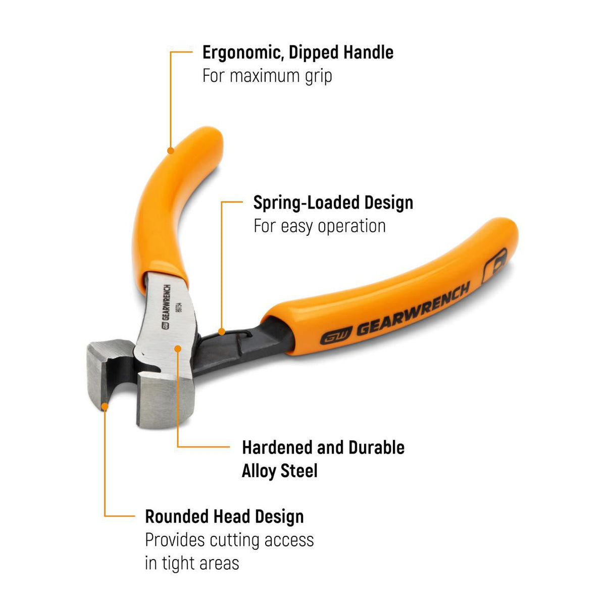 Gearwrench 89734 4-1/2" Precision Mini End Cutting Plier