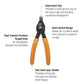 Gearwrench 89713 5" Straight Convertible Snap Ring Pliers with 0.038" Tips