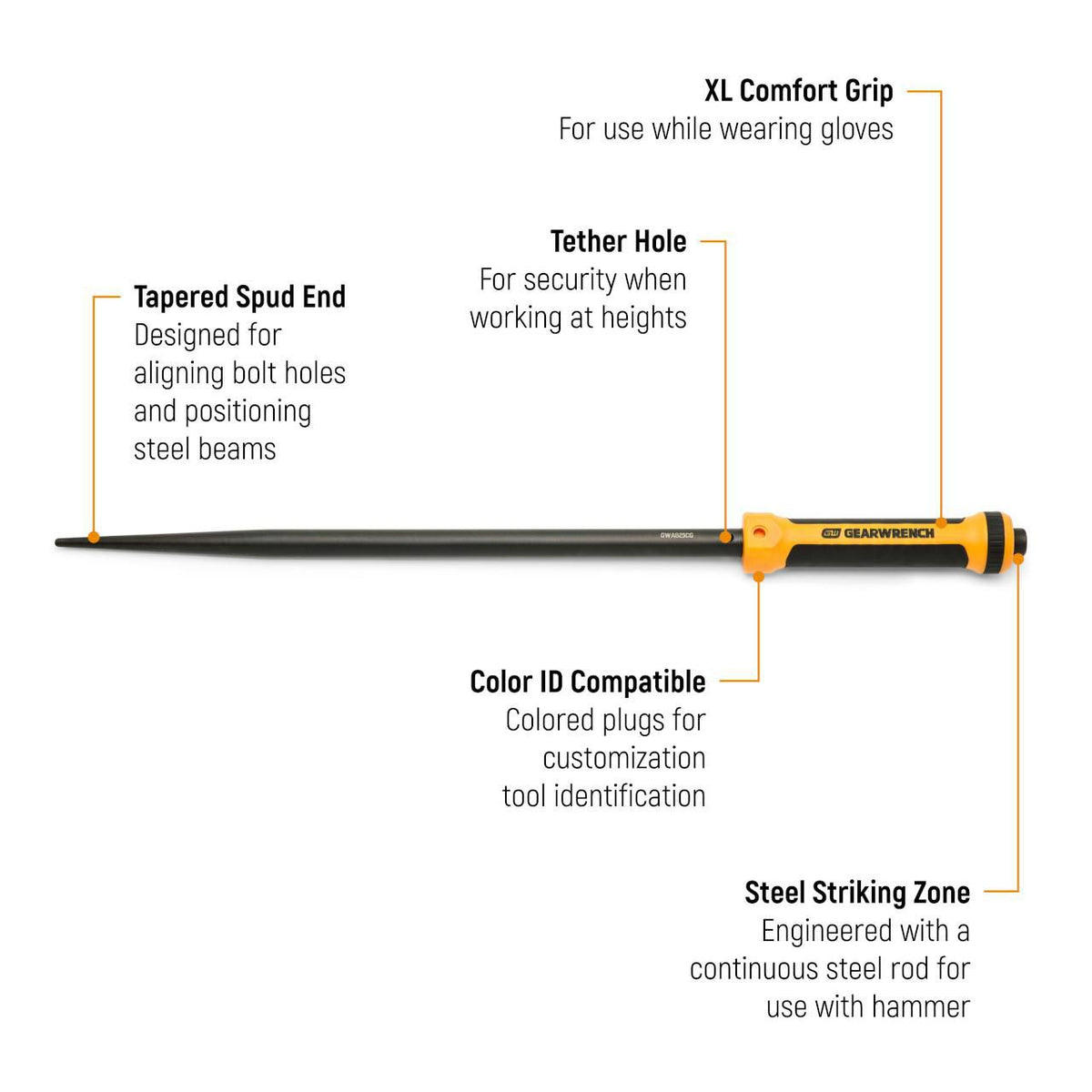 Gearwrench GWAB25CG 25" Alignment Bar with Cushion Grip