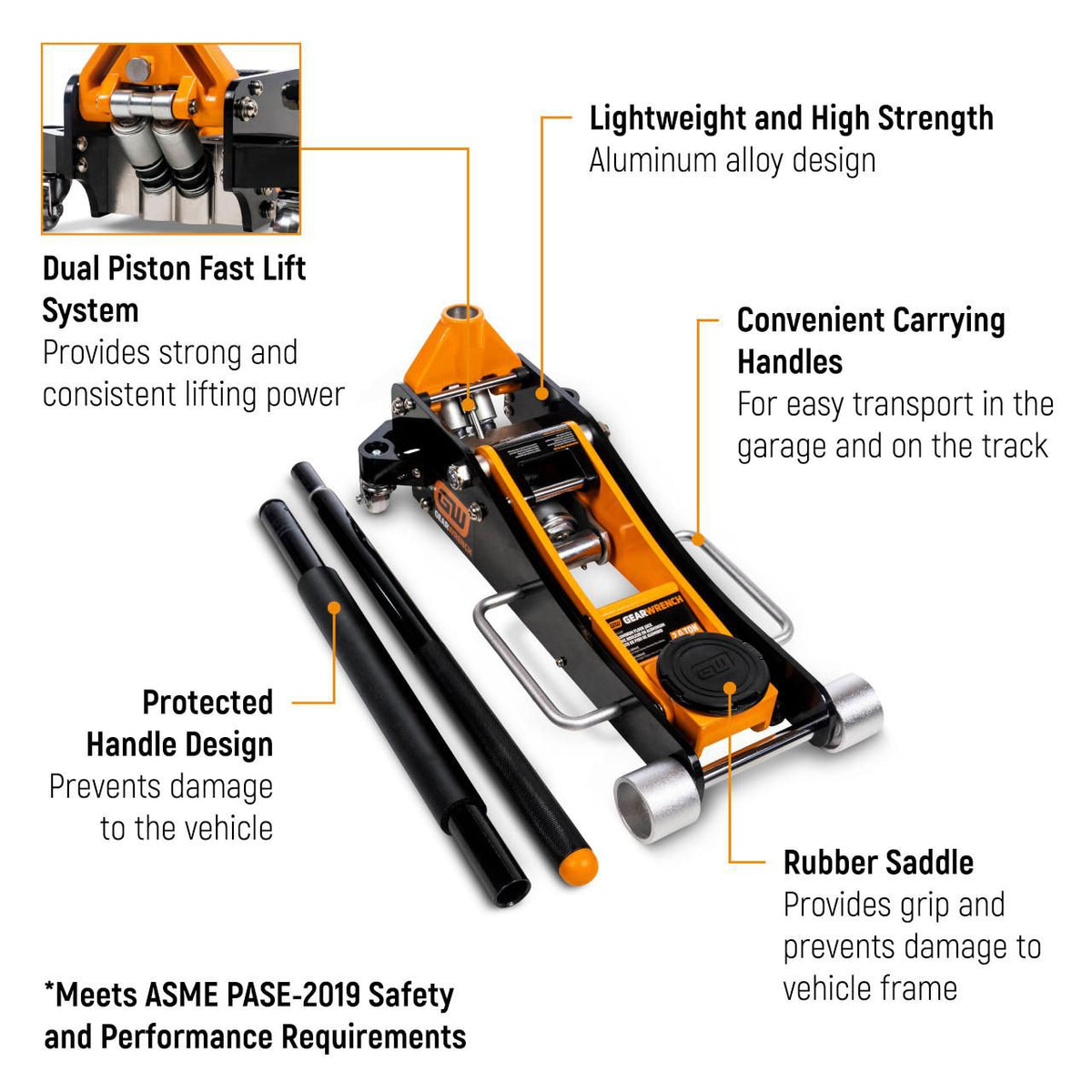Gearwrench GWALFJ2T 2 Ton Aluminum Racing Jack