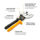 Gearwrench GWCRC11CUAL2 10-1/2" CuAL Compact Ratcheting Cable Cutter