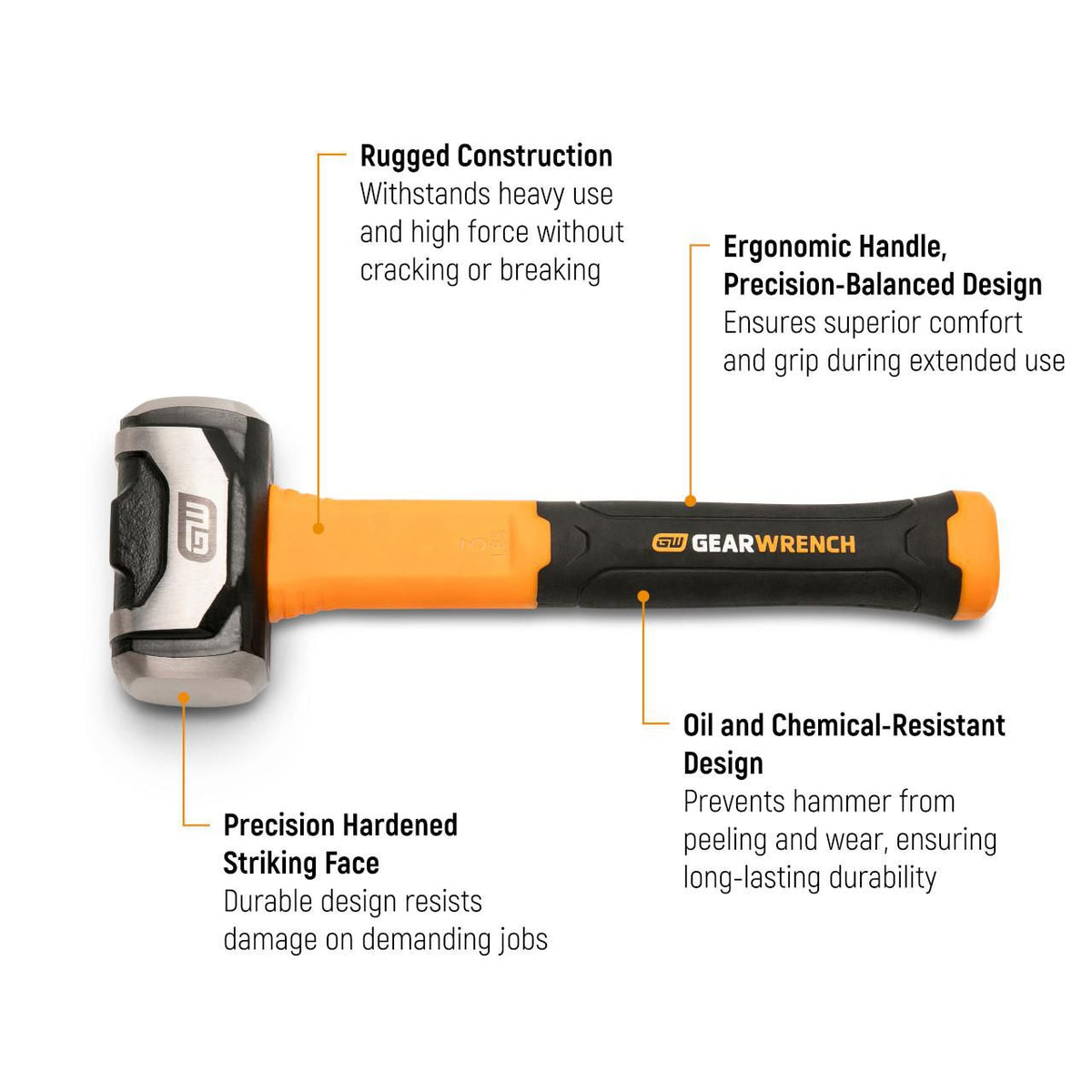Gearwrench GWHFDRL48 48 oz. Drilling Hammer with Fiberglass Handle