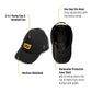 Gearwrench GWSBC Baseball Style Bump Cap with Removable ABS Shell