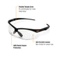 Gearwrench GWSGNT Clear Lens Safety Glasses