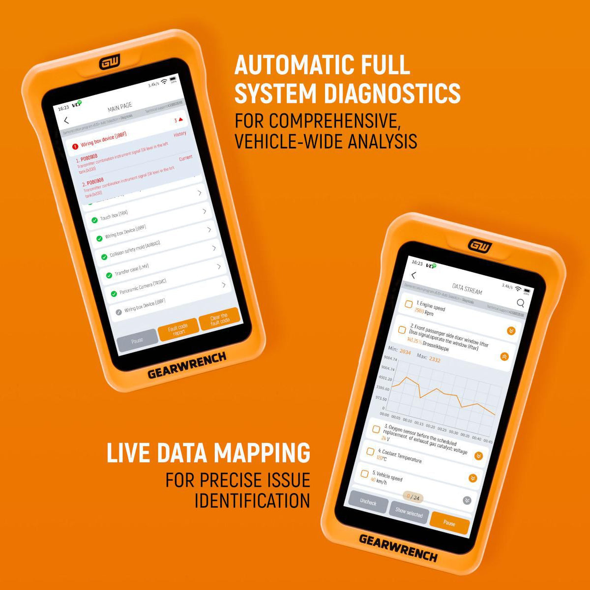 Gearwrench GWSMART05 5" Handheld Bi-Directional Diagnostic Tool