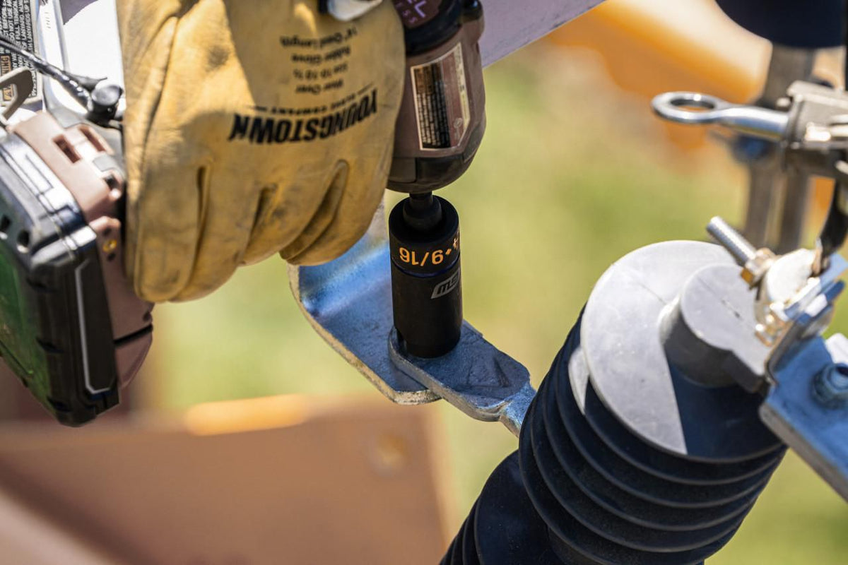 Gearwrench GWLS34916J 1/2" Drive 3-in-1 Lineman 9/16" x 3/4" 12 Point Slotted Deep Impact Socket