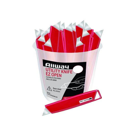 Allway KC25 Poly-Pro Utility Knives, Bucket of 25