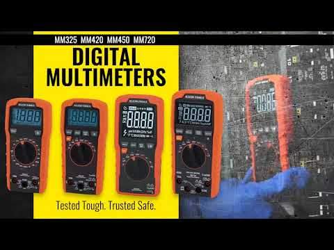 Klein Tools MM325 Digital Multimeter, Manual-Ranging, 600V