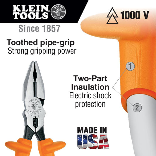 Klein Tools 12098-INS Universal Cut Pliers Ins