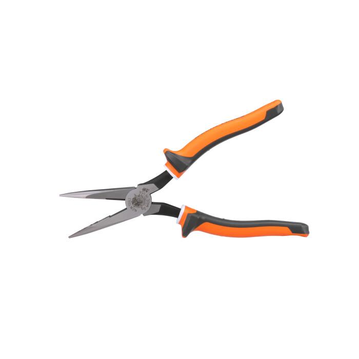 Klein Tools 2038EINS Long Nose Side Cutter Pliers, 8-In Slim Insulated