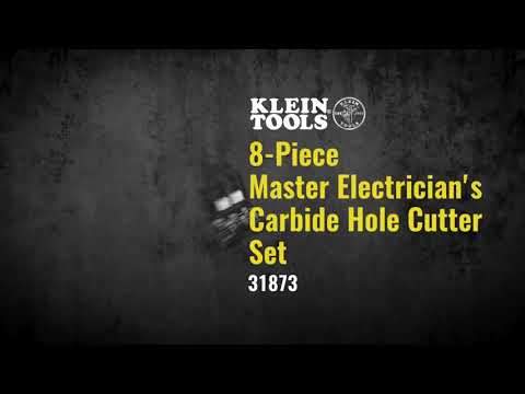 Klein Tools 31873 8-Piece Master Electrician'S Hole Cutter Kit