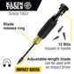 Klein Tools 32304 14-In-1 Hvac Adjustable-Length Impact Screwdriver With Flip Socket