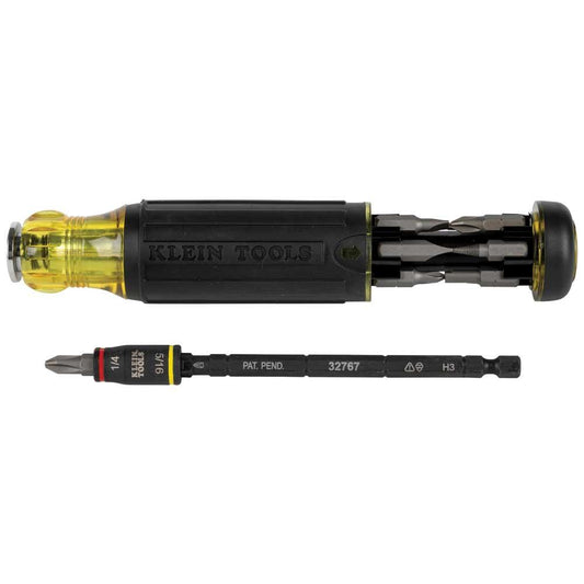 Klein Tools 32304 14-In-1 Hvac Adjustable-Length Impact Screwdriver With Flip Socket