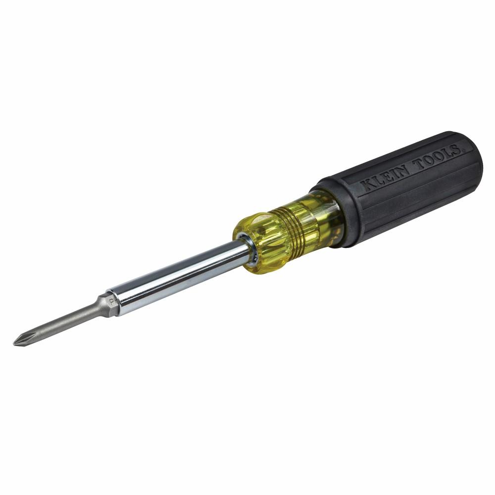 Klein Tools 32559 Multi-Bit Screwdriver / Nut Driver, 6-In-1, Extended Reach, Ph, Sl