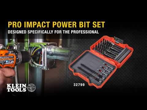 Klein Tools 32796 Pro Impact Power Bits, Assorted 7-Pack