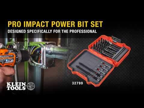 Klein Tools 32798 Pro Impact Power Bits, 5-Pack #2 Phillips