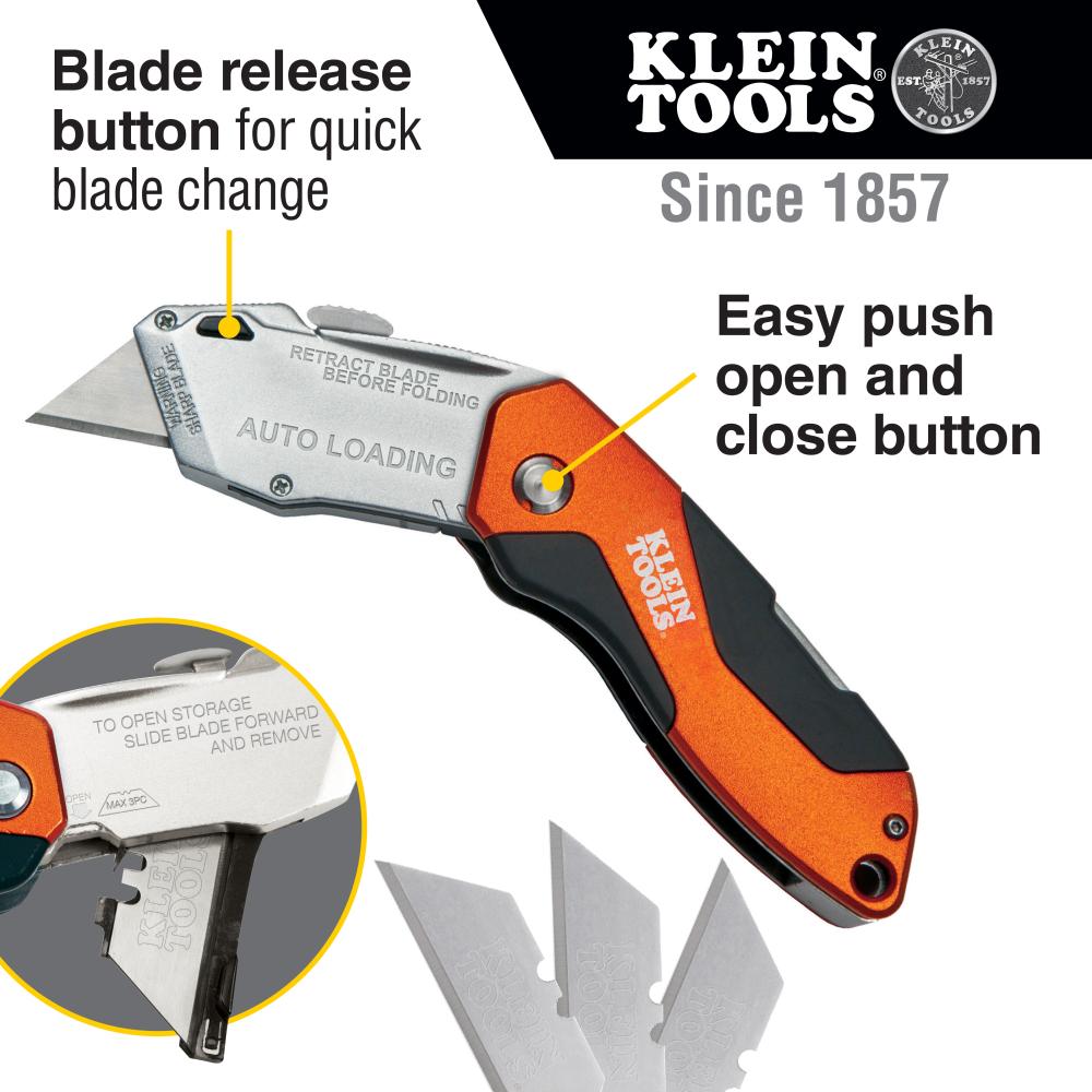 Klein Tools 44130 Auto-Loading Folding Utility Knife