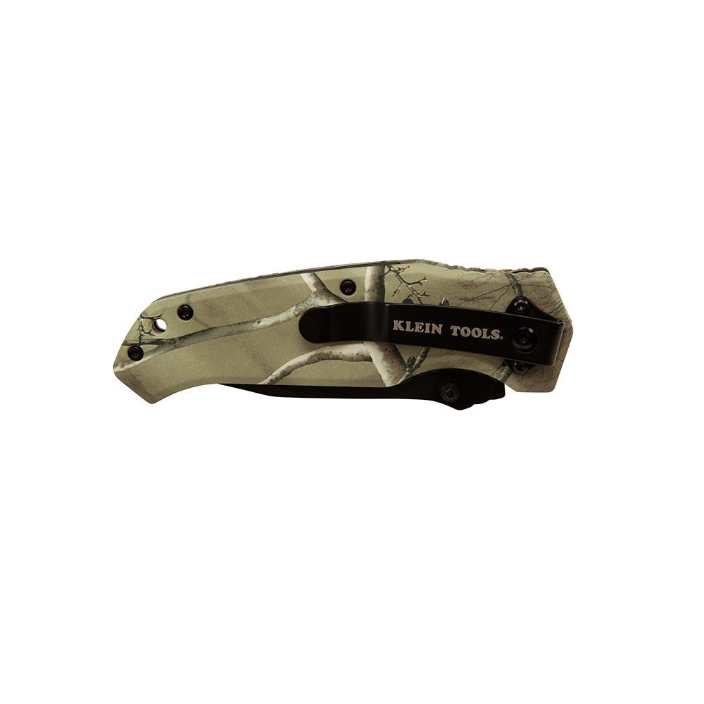 Klein Tools 44222 - NatureTech Pocket Knife with Nature-Inspired Camo Handle, Tanto Blade for Outdoor Enthusiasts