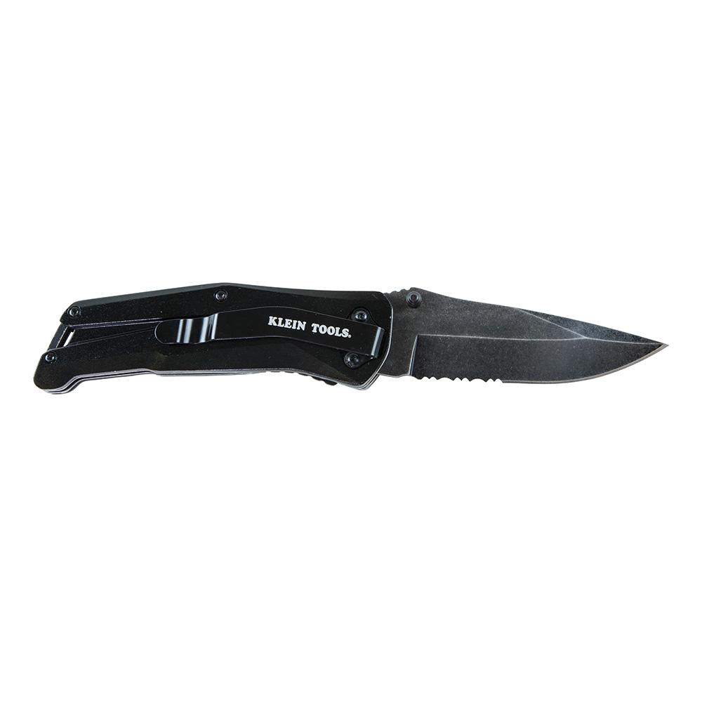 Klein Tools 44223 - Multi-Purpose Pocket Tool with Quick-Release Spring Opening and Sturdy Steel Blade, Essential for Various Tasks