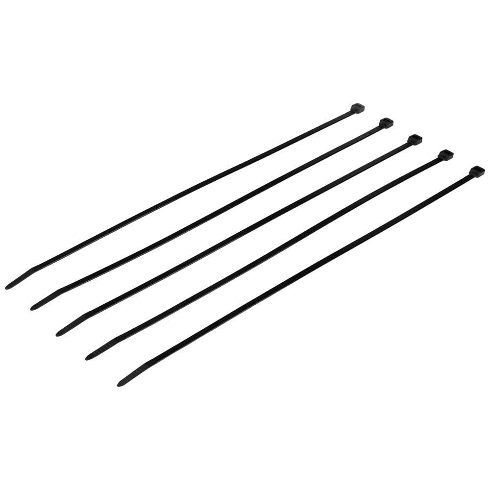 Klein Tools 450-210 Cable Ties, Zip Ties, 50-Pound Tensile Strength, 11.5-Inch, Black