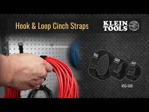 Klein Tools 450-600 Hook And Loop Cinch Straps, 6-Inch, 8-Inch And 14-Inch Multi-Pack