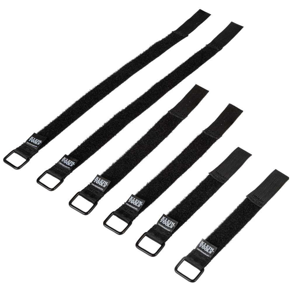 Klein Tools 450-600 Hook And Loop Cinch Straps, 6-Inch, 8-Inch And 14-Inch Multi-Pack